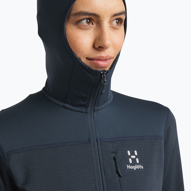 Bluza trekkingowa damska Haglöfs L.I.M Mid Multi Hood tarn blue 4