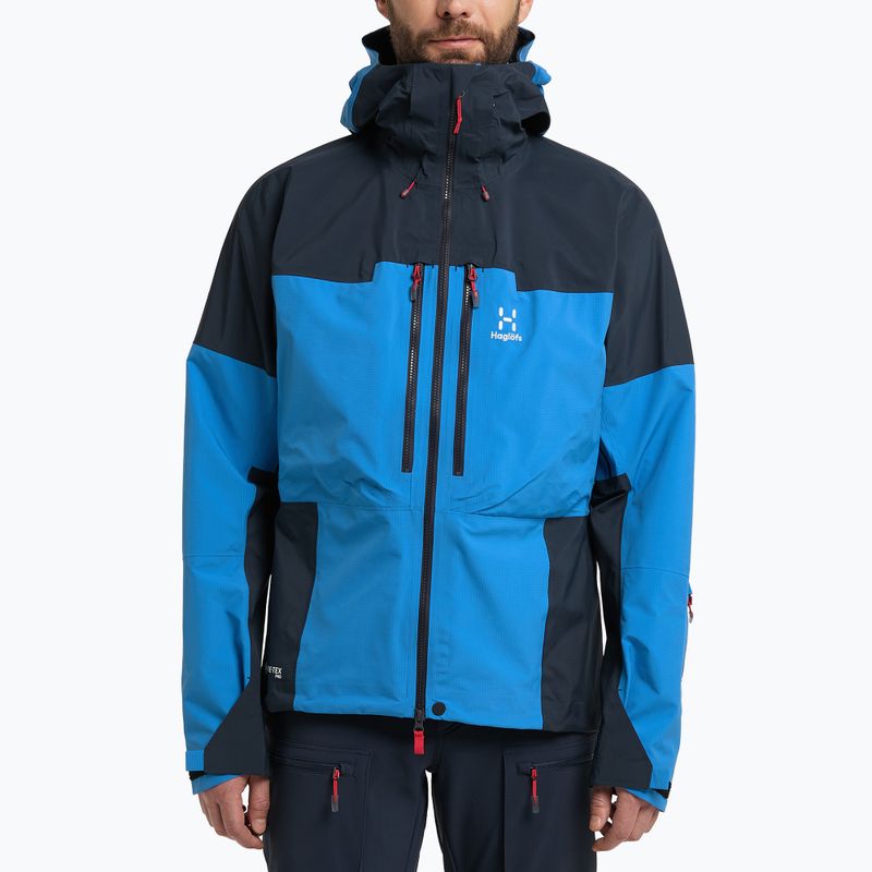 Kurtka przeciwdeszczowa męska Haglöfs Spitz GTX PRO nordic blue/tarn blue