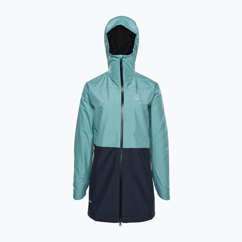 Płaszcz przeciwdeszczowy damski Haglöfs Wilda GTX Parka frost blue/tarn blue