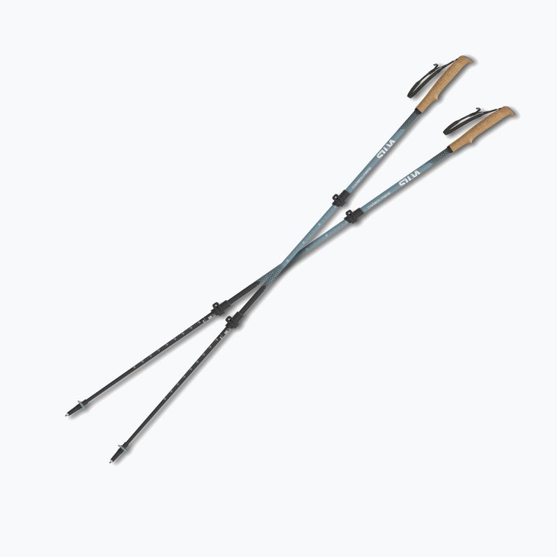 Kije trekkingowe Silva Trekking Poles Carbon Telescopic black 2