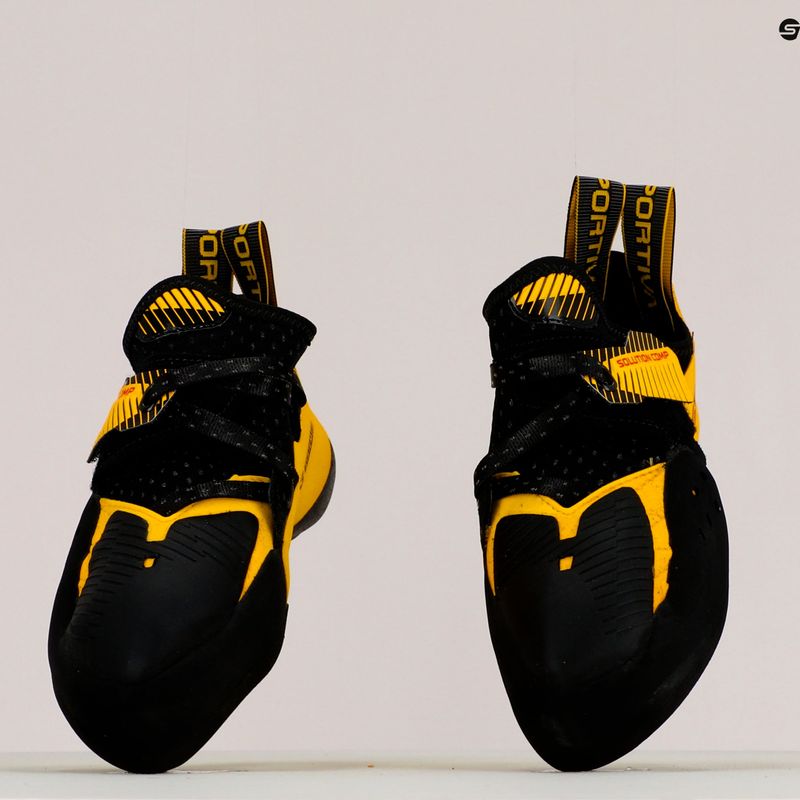 Buty wspinaczkowe męskie La Sportiva Solution Comp 2024 black/yellow 9