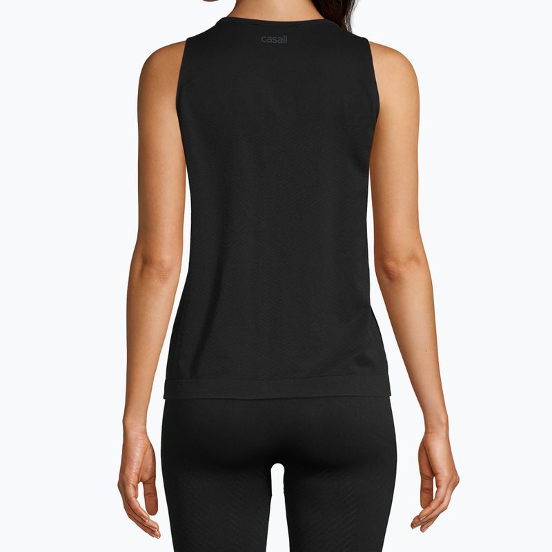 Koszulka treningowa damska Casall Essential Block Seamless Tank black 3