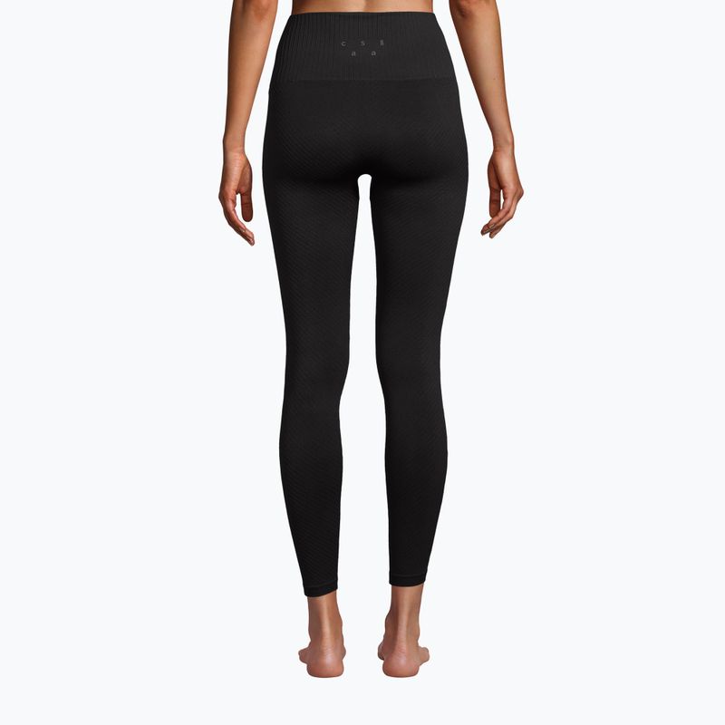 Legginsy damskie Casall Seamless Graphical Rib High Waist black 3