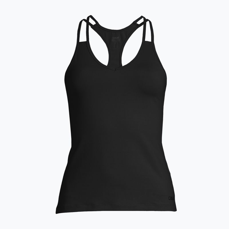 Koszulka treningowa damska Casall V-Neck Racerback black 4
