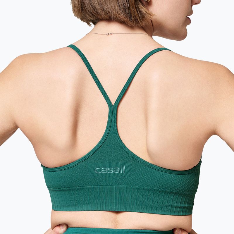 Top treningowy damski Casall Seamless Graphical Rib Sports garden green 3