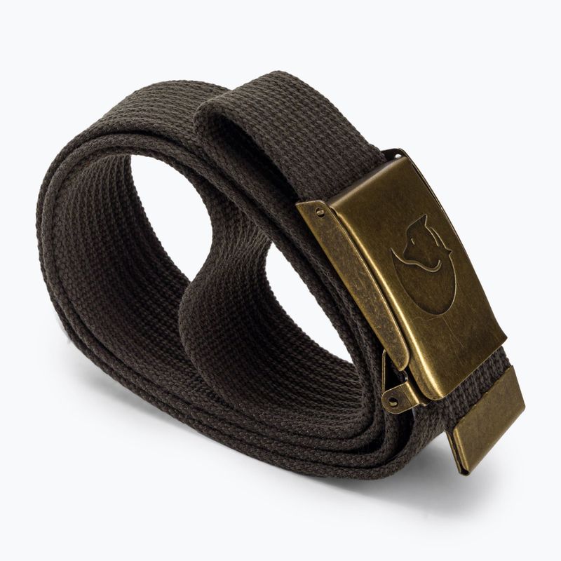 Pasek do spodni Fjällräven Canvas Brass Belt mountain grey