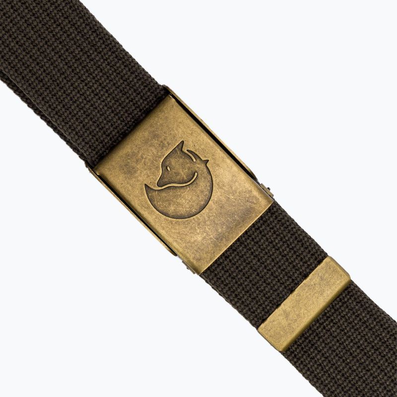 Pasek do spodni Fjällräven Canvas Brass Belt mountain grey 2