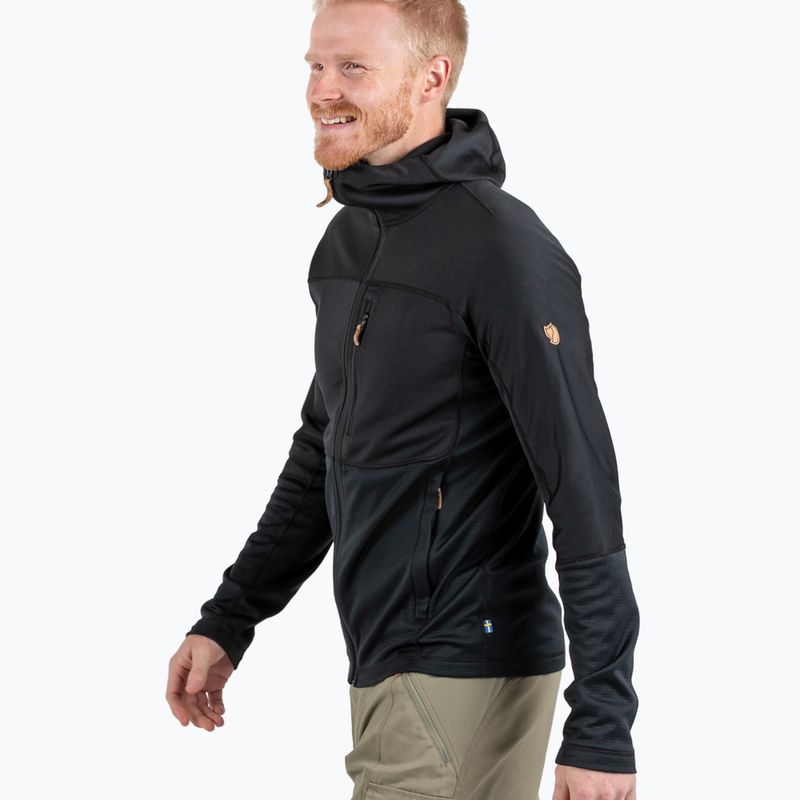 Bluza trekkingowa męska Fjällräven Abisko Trail Fleece black 2