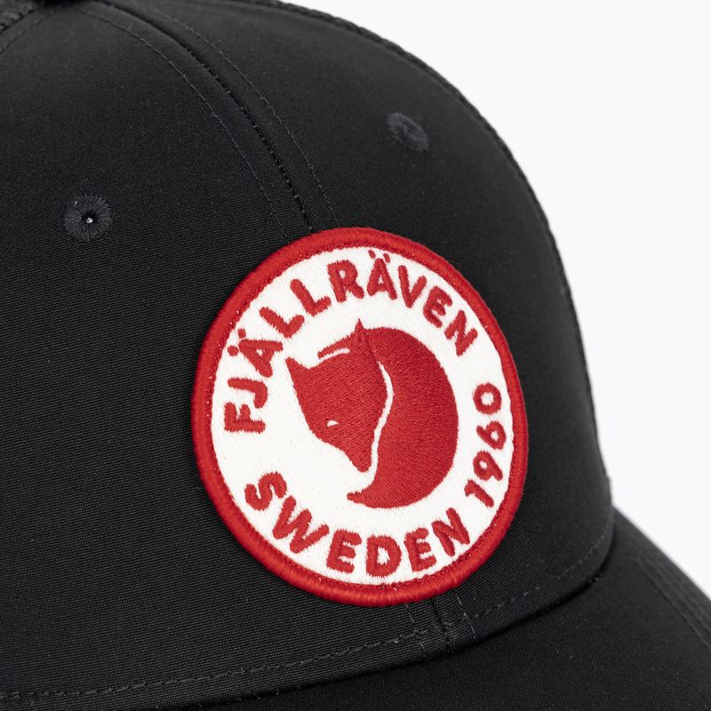 Czapka z daszkiem Fjällräven 1960 Logo Langtradarkeps black 3