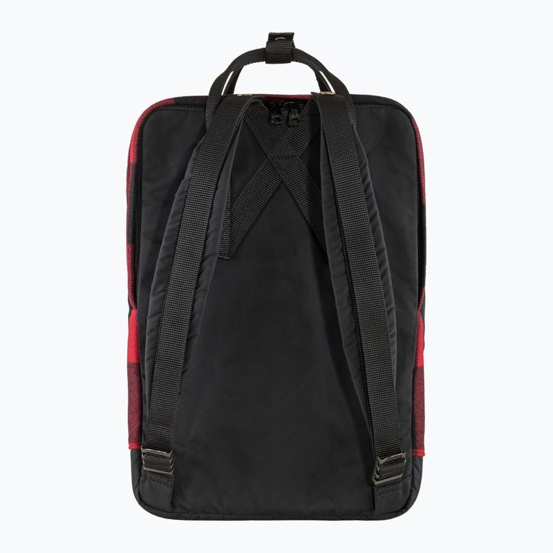 Plecak miejski Fjällräven Kanken Re-Wool Laptop 15" 18 l red/black 2