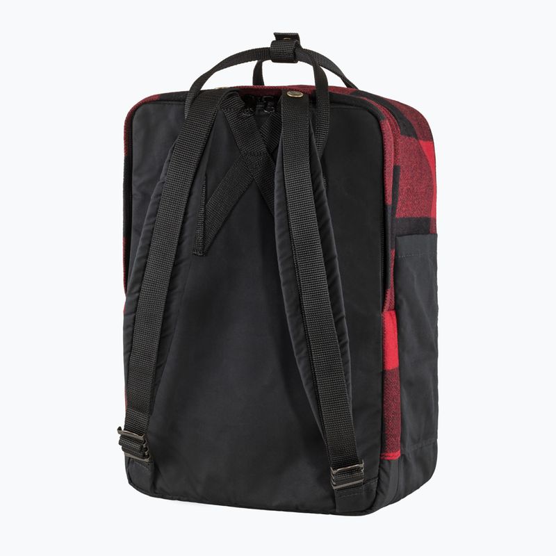 Plecak miejski Fjällräven Kanken Re-Wool Laptop 15" 18 l red/black 4