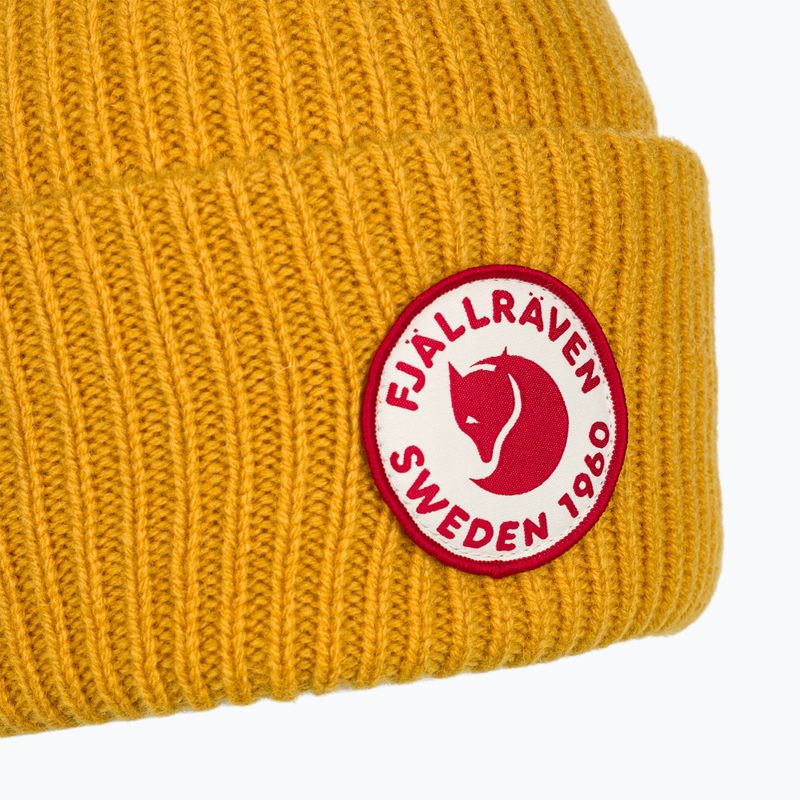 Czapka zimowa Fjällräven 1960 Logo Hat mustard yellow 5