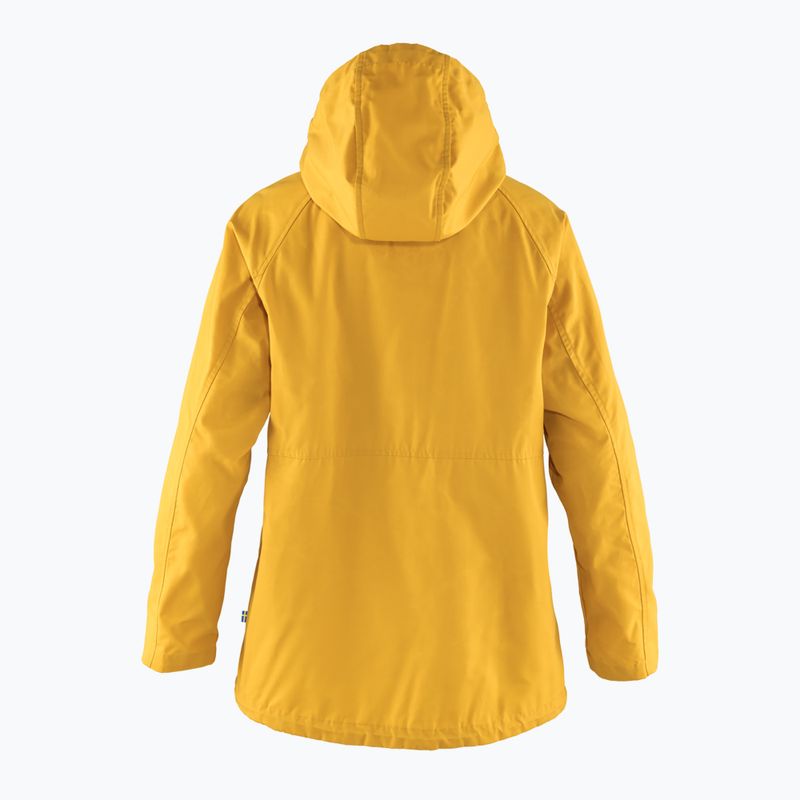 Kurtka przeciwwiatrowa damska Fjällräven Vardag Anorak mustard yellow 2