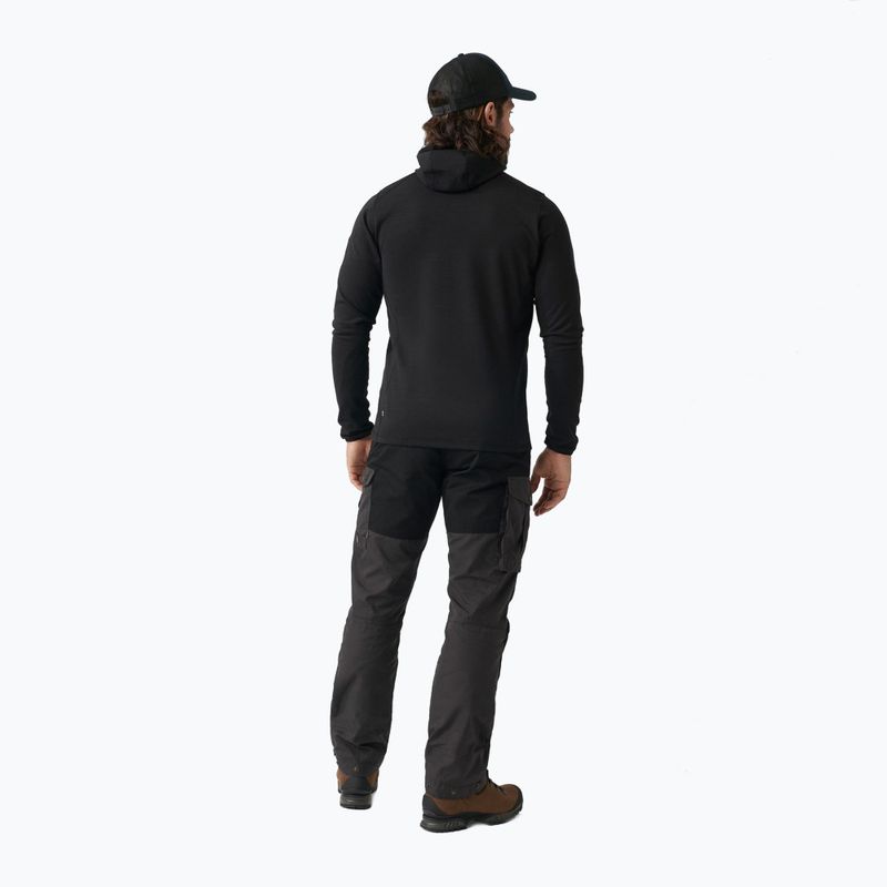 Bluza trekkingowa męska Fjällräven Keb Fleece Hoodie black 2