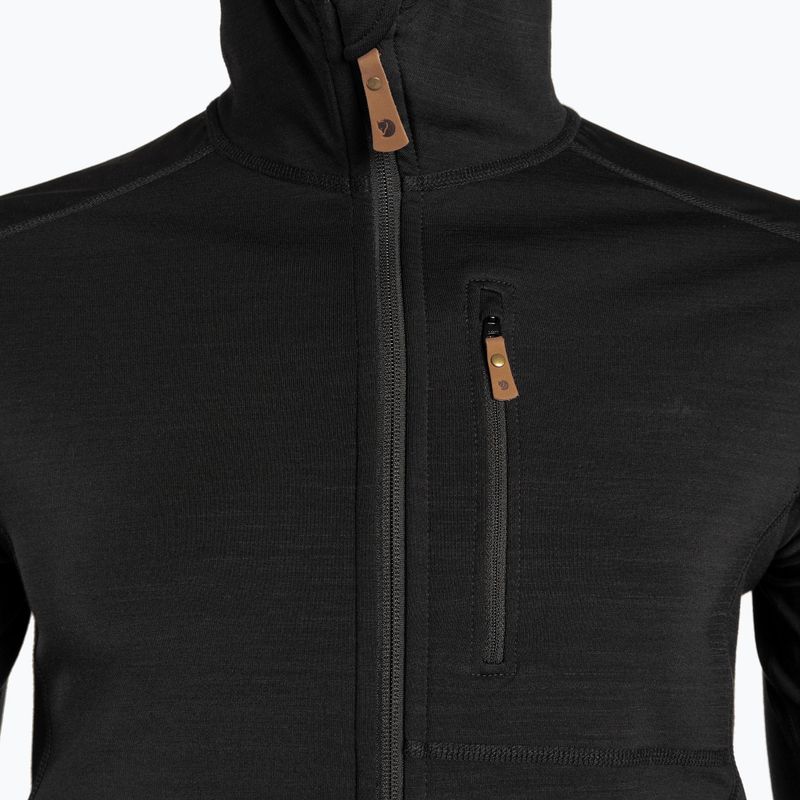 Bluza trekkingowa męska Fjällräven Keb Fleece Hoodie black 3