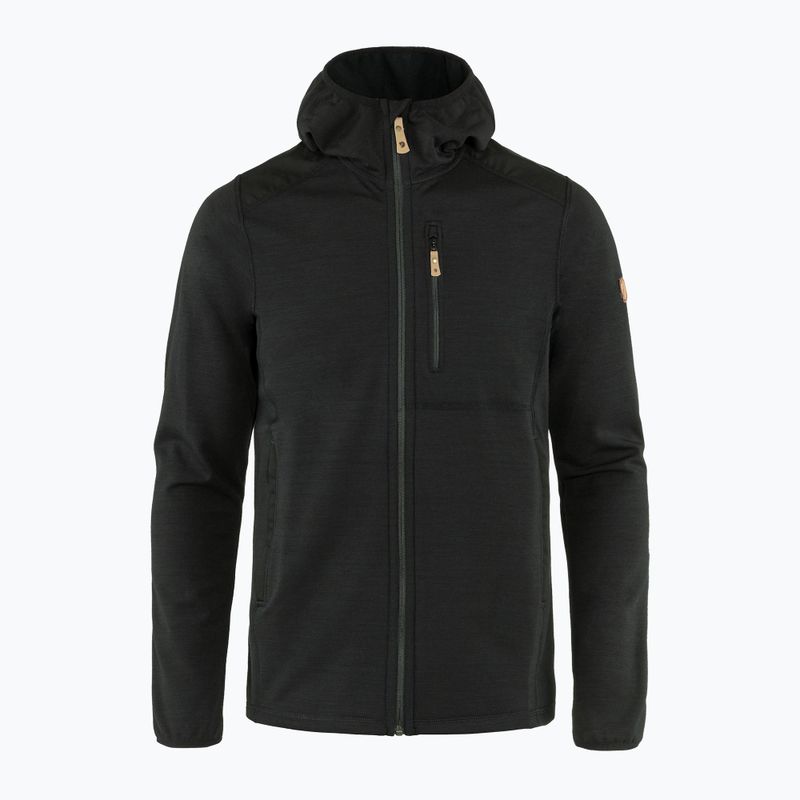 Bluza trekkingowa męska Fjällräven Keb Fleece Hoodie black 7