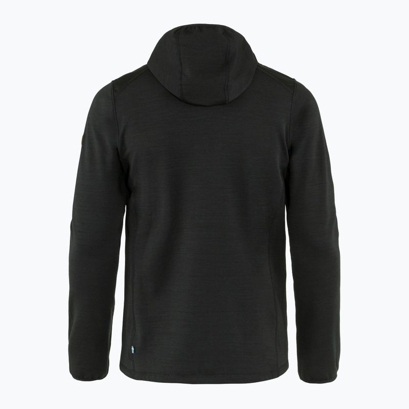 Bluza trekkingowa męska Fjällräven Keb Fleece Hoodie black 8