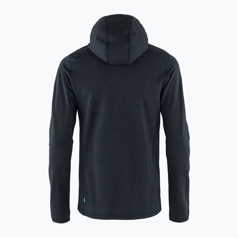 Bluza trekkingowa męska Fjällräven Keb Fleece Hoodie dark navy 2