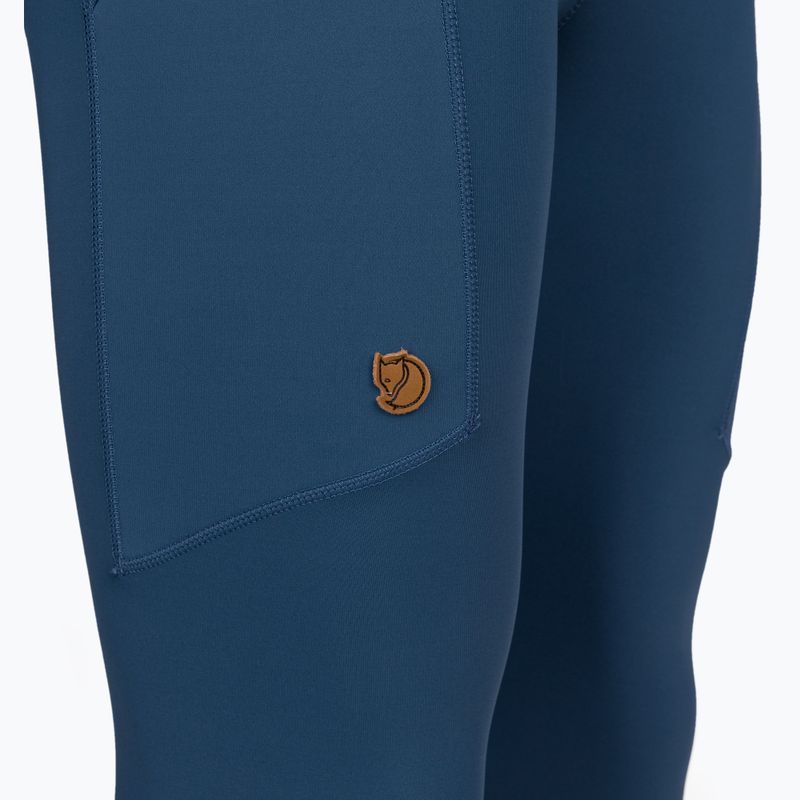 Legginsy damskie Fjällräven Abisko Tights indigo blue 4