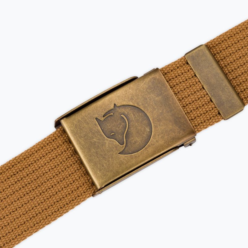 Pasek do spodni Fjällräven Canvas Brass Belt buckwheat brown 2