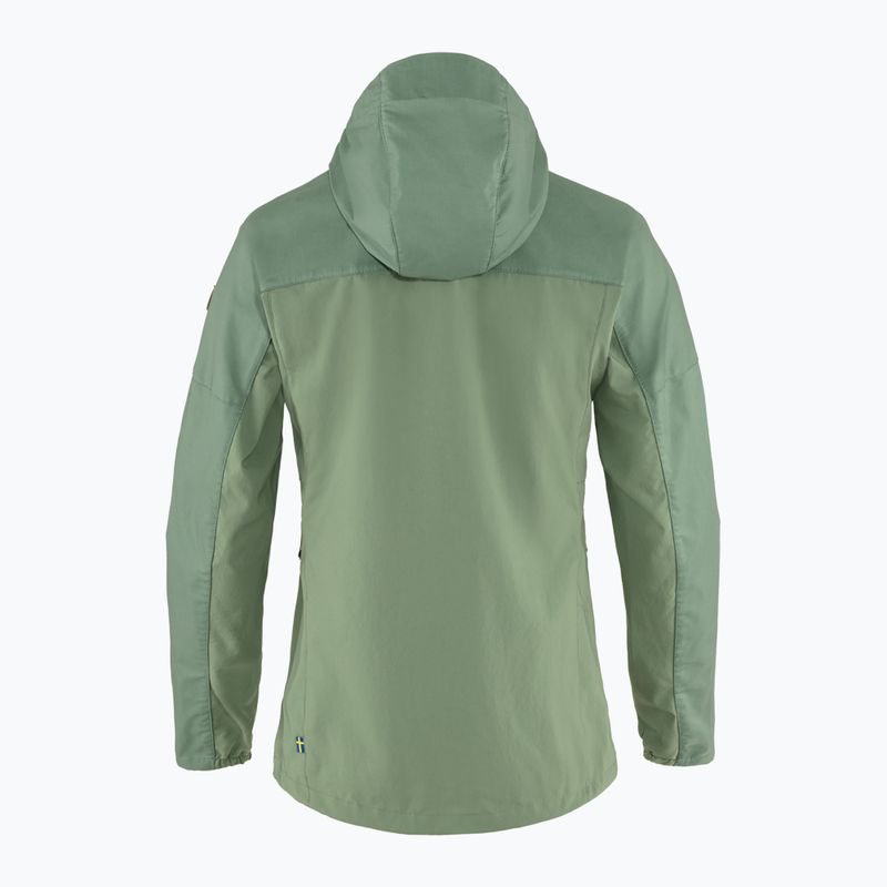 Kurtka przeciwwiatrowa damska Fjällräven Abisko Midsummer jade green/ patina green 2