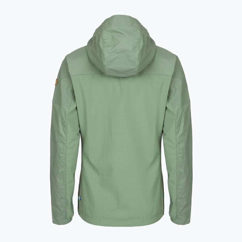Kurtka przeciwwiatrowa damska Fjällräven Abisko Midsummer jade green/ patina green 2