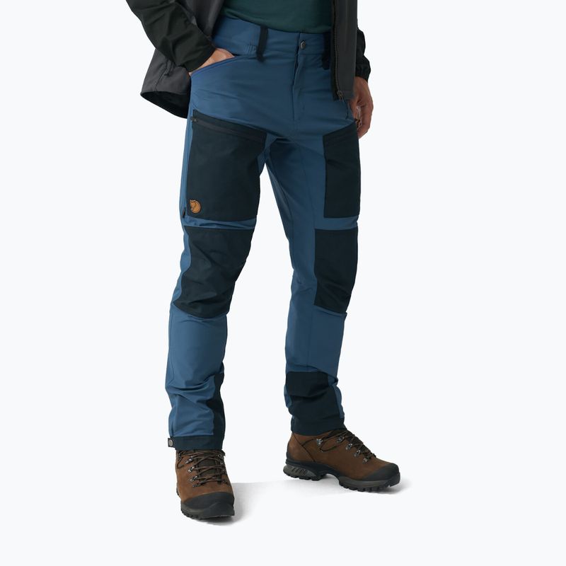 Spodnie trekkingowe męskie Fjällräven Keb Agile indigo blue/dark navy