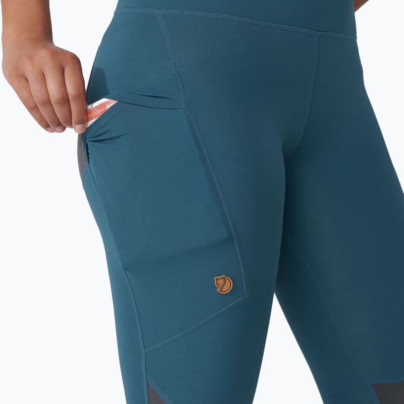 Legginsy damskie Fjällräven Abisko Trekking Tights Pro indigo blue/iron grey 5