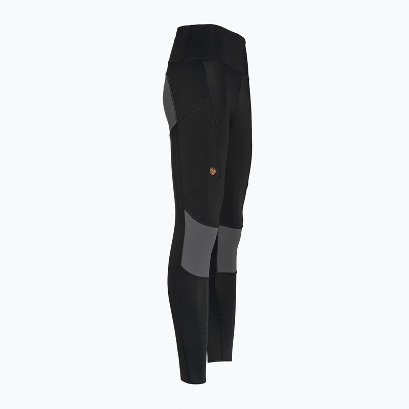 Legginsy damskie Fjällräven Abisko Trekking Tights Pro black/iron grey 3