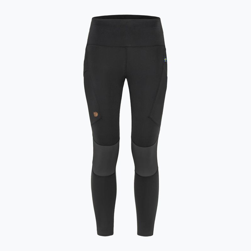 Legginsy damskie Fjällräven Abisko Trekking Tights Pro black/iron grey 7