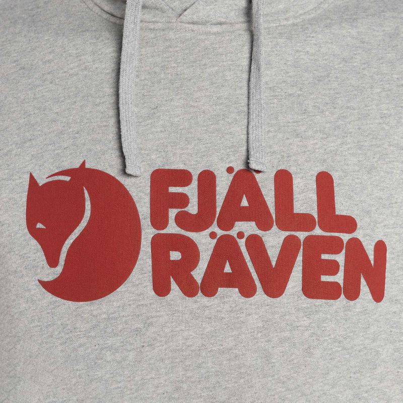 Bluza męska Fjällräven Logo Hoodie grey/melange 3