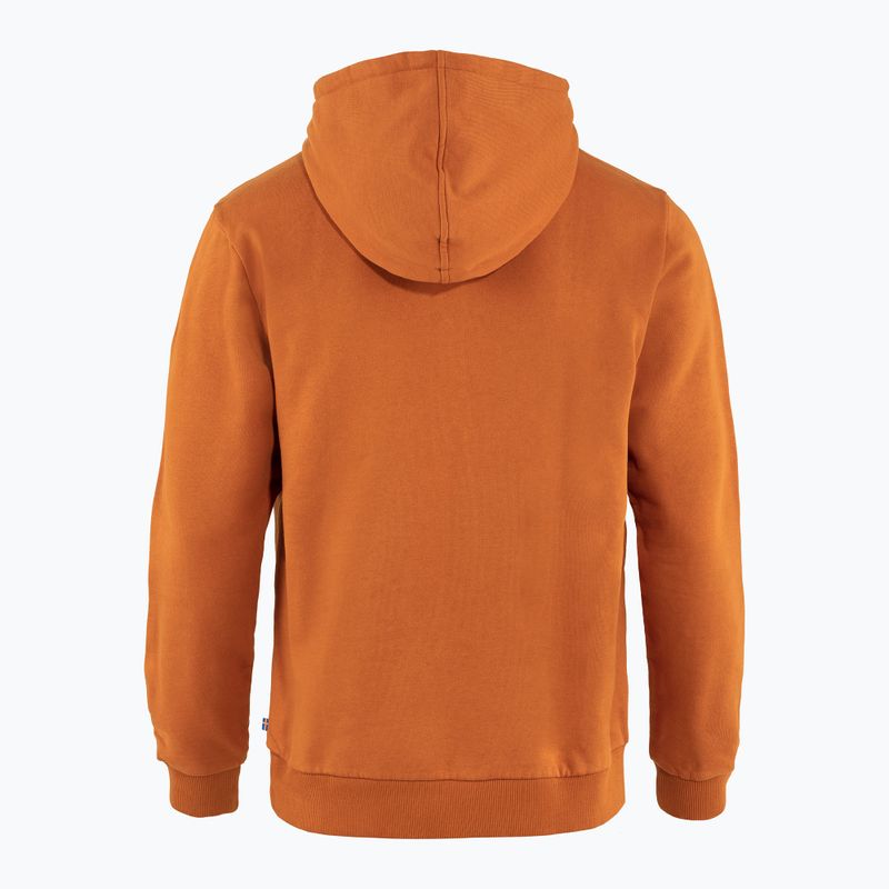 Bluza męska Fjällräven Logo Hoodie terracotta brown 2