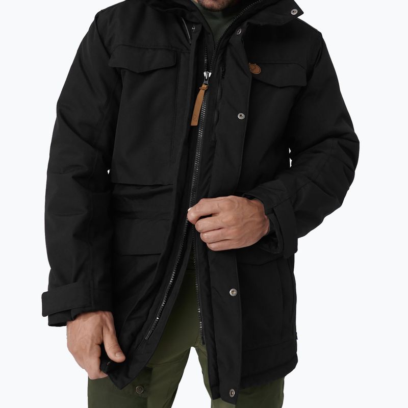 Kurtka zimowa męska Fjällräven Nuuk Parka black 4