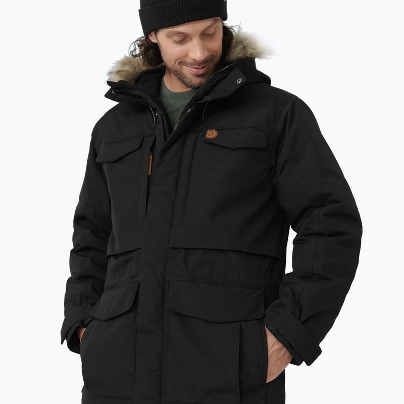 Kurtka zimowa męska Fjällräven Nuuk Parka black 5