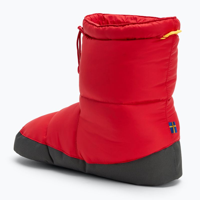 Kapcie Fjällräven Expedition Down Booties true red 3