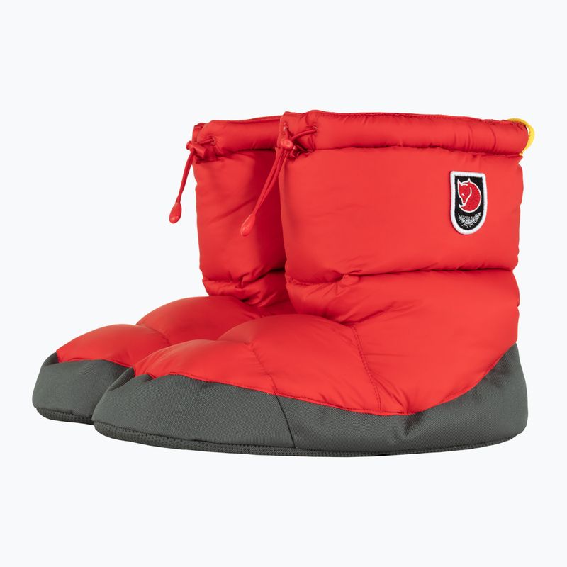 Kapcie Fjällräven Expedition Down Booties true red 8