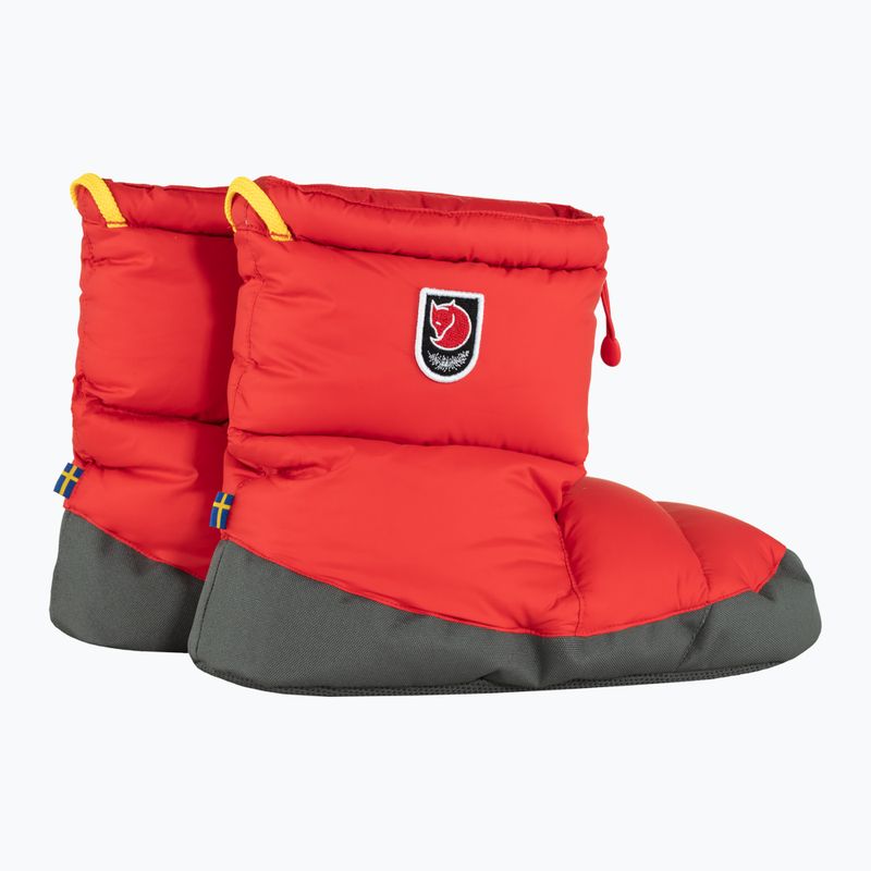 Kapcie Fjällräven Expedition Down Booties true red 9