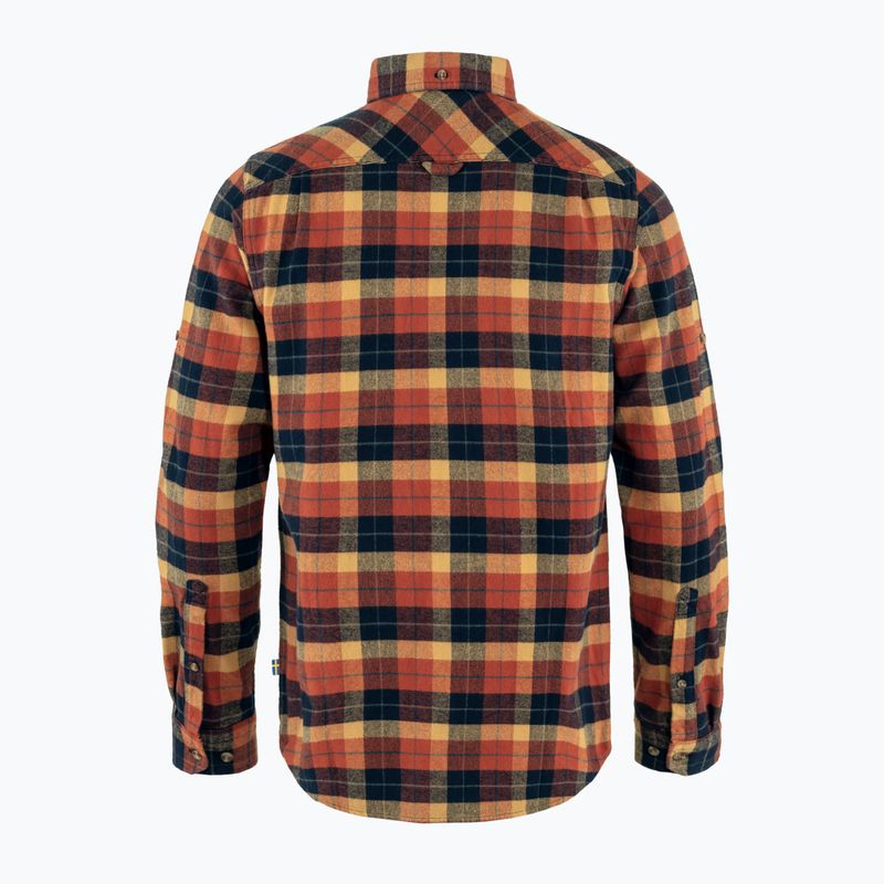 Koszula męska Fjällräven Singi Heavy Flannel autumn leaf/dark navy 2