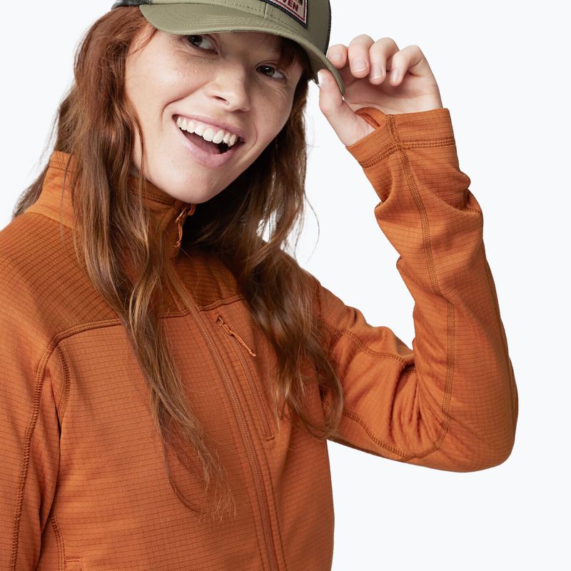 Bluza trekkingowa damska Fjällräven Abisko Lite Fleece terracotta brown 3