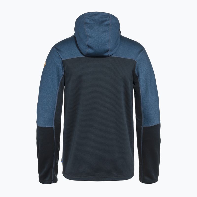 Bluza trekkingowa męska Fjällräven Abisko Trail Fleece indigo blue/ dark navy 2