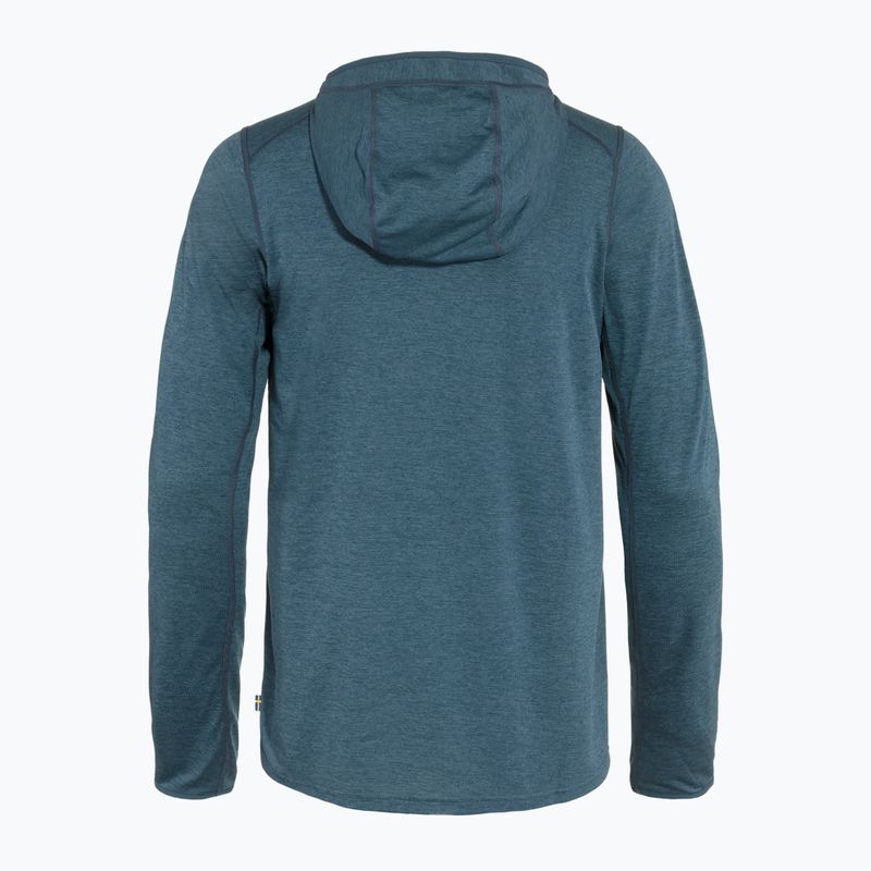 Bluza trekkingowa męska Fjällräven 1960 Abisko Sun Hoodie indigo blue 2
