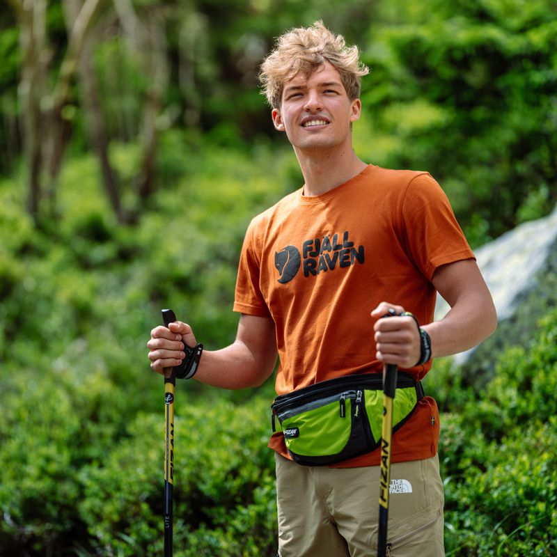 Koszulka trekkingowa męska Fjällräven Logo terracotta brown 3