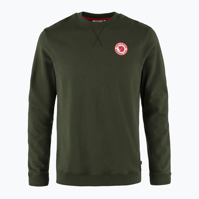 Bluza męska Fjällräven 1960 Logo Badge Sweater deep forest