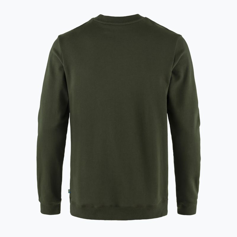 Bluza męska Fjällräven 1960 Logo Badge Sweater deep forest 2