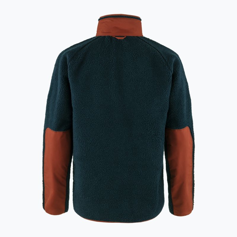 Bluza męska Fjällräven Vardag Pile navy/autumn leaf 2