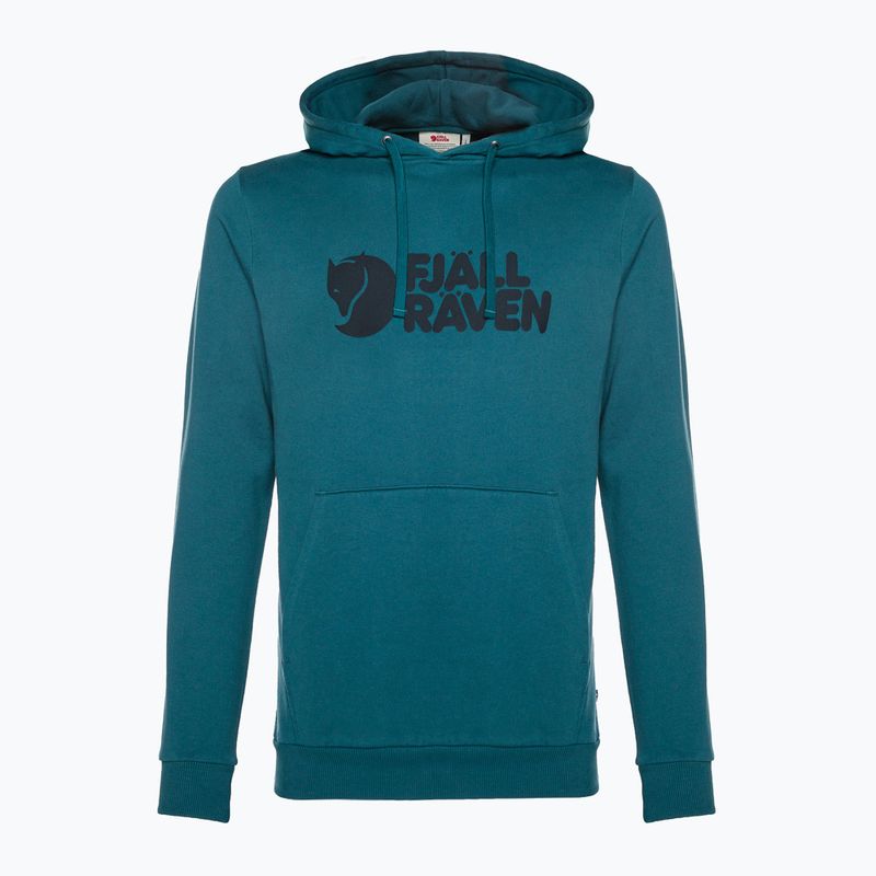 Bluza męska Fjällräven Logo Hoodie deep sea