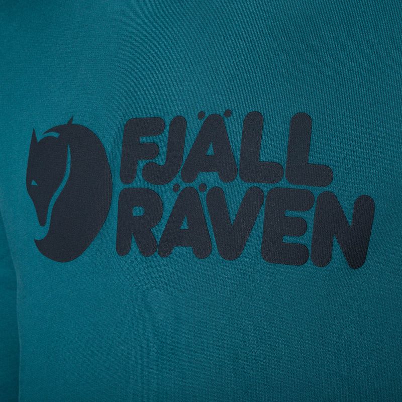 Bluza męska Fjällräven Logo Hoodie deep sea 3