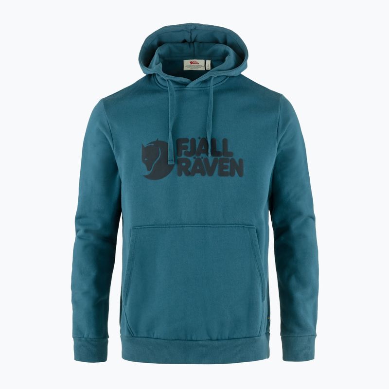 Bluza męska Fjällräven Logo Hoodie deep sea 4