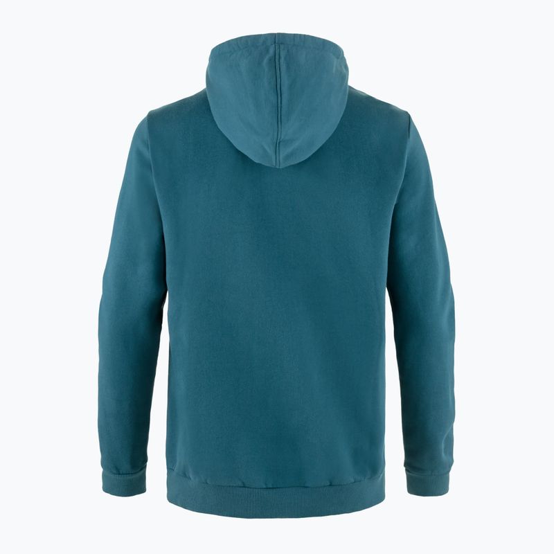 Bluza męska Fjällräven Logo Hoodie deep sea 5