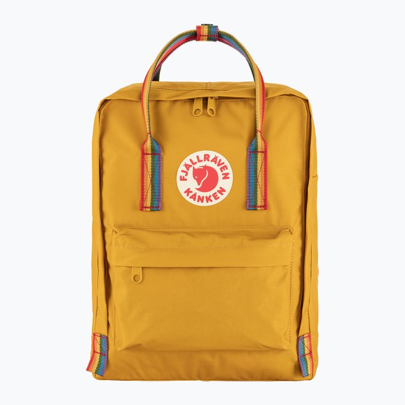 Plecak miejski Fjällräven Kanken Rainbow 16 l ochre/rainbow pattern